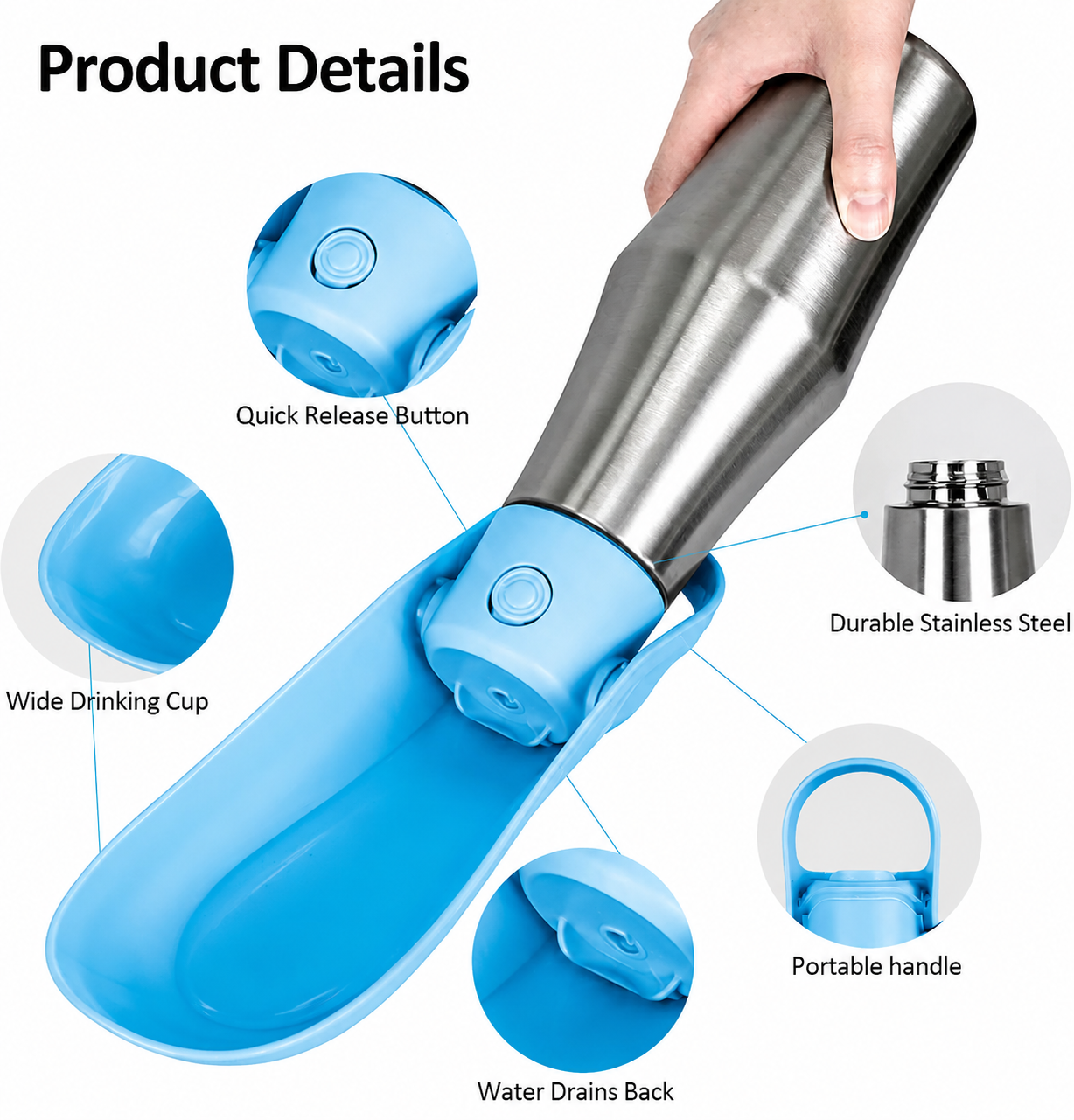 The Large Loyal Dog Water Bottle