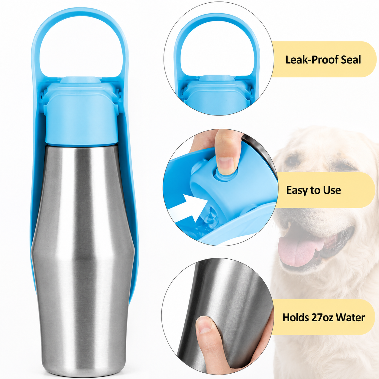 The Large Loyal Dog Water Bottle